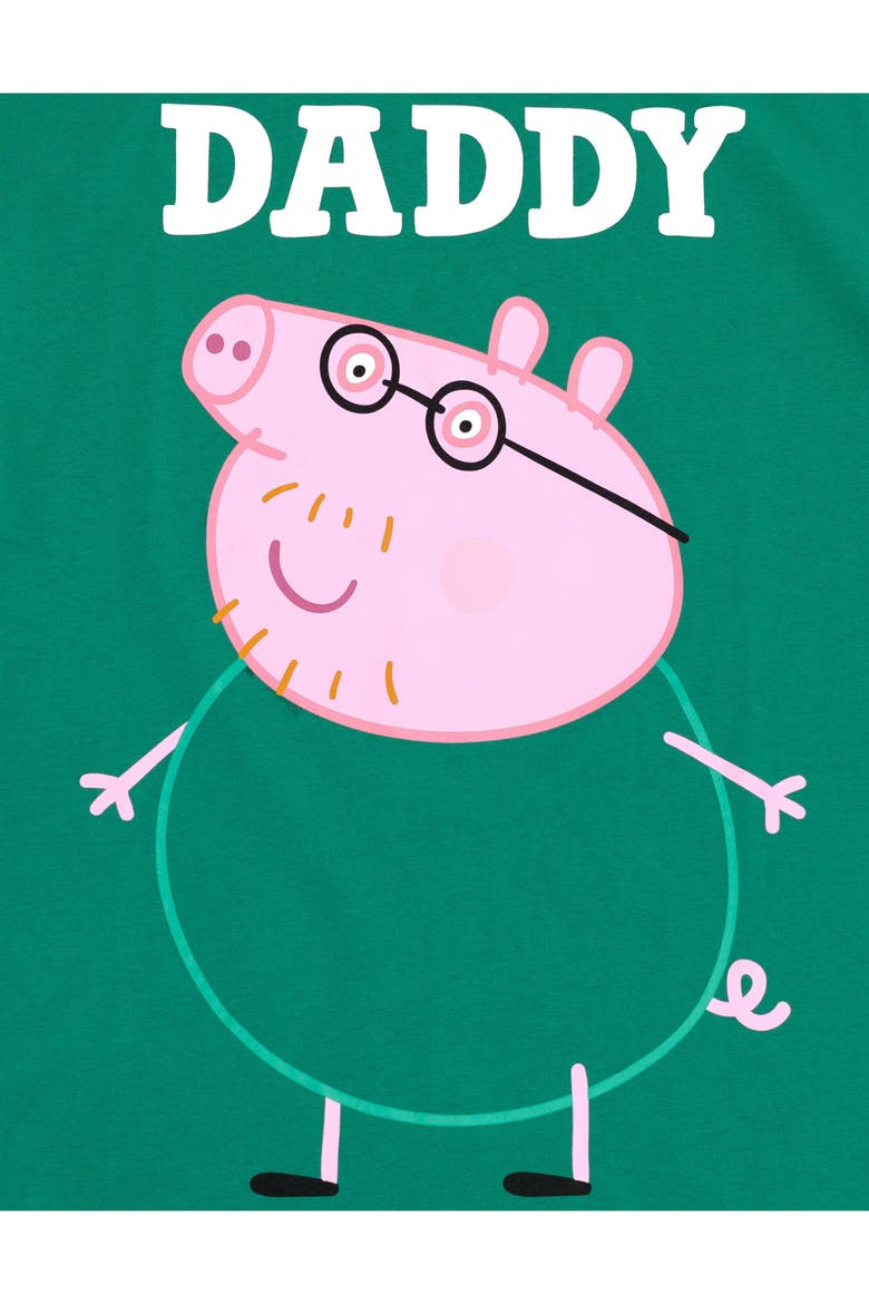 Short Sleeve T-Shirt, Alternate, color, Teal Daddy Pig