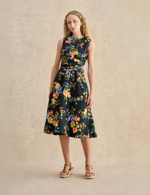 Twitchill Sleeveless Printed Midi Dress