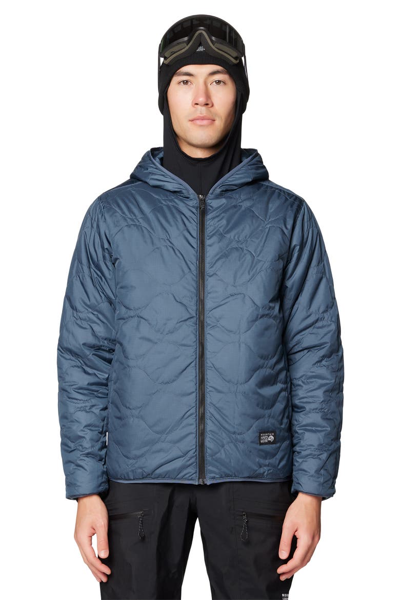 Après Pro Insulated Hooded Jacket, Alternate, color, ADRIATIC BLUE/ MOON BLUE