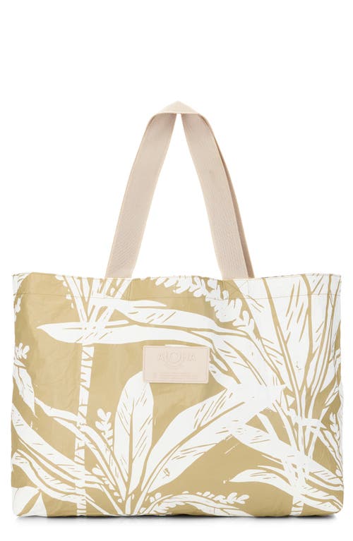 Aloha Collection Ti Leaf Holo Holo Reversible Water Resistant Tyvek® Tote In Multi