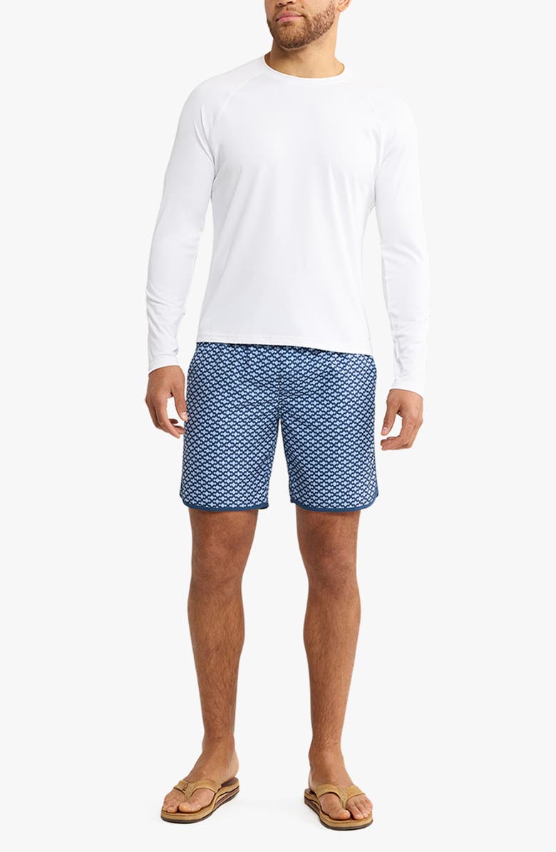 Fair Harbor Anchor Long Sleeve Rashguard, Alternate, color, White