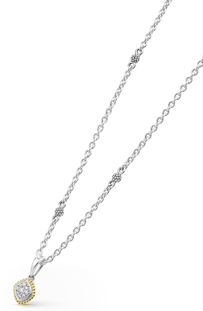 LAGOS Rittenhouse Diamond Pendant Necklace, Alternate, color, Silver