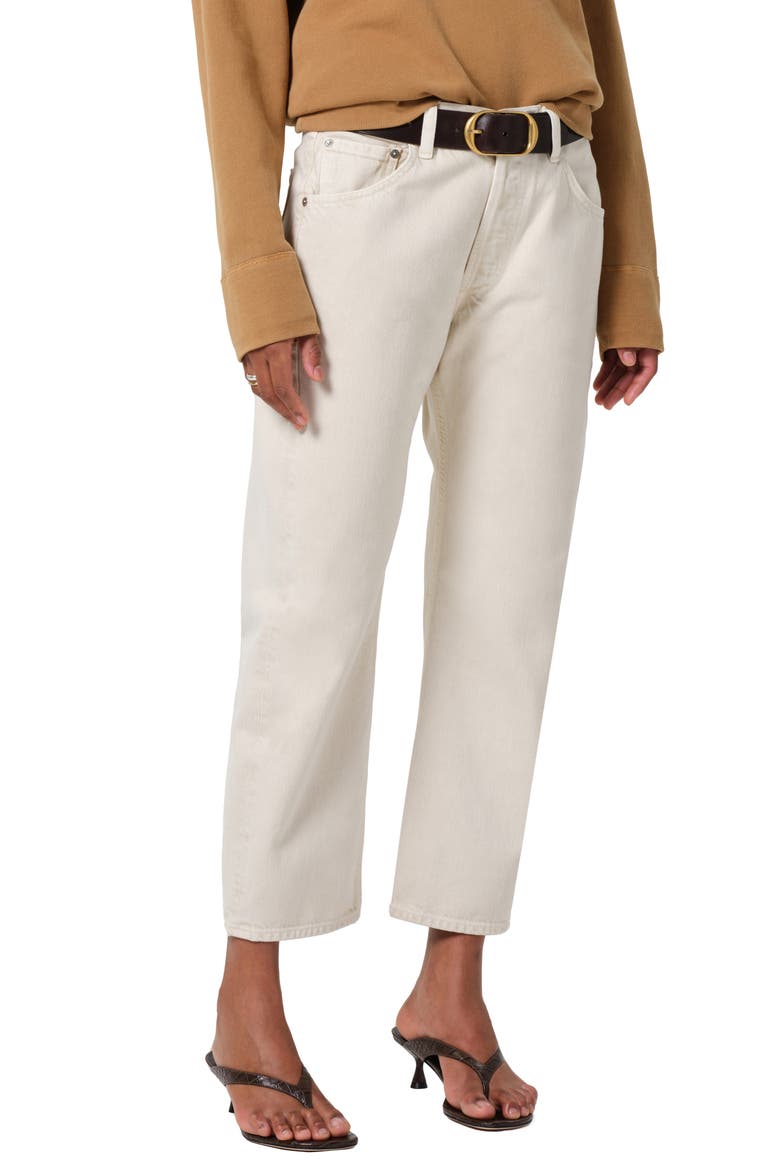 Winslow High Waist Crop Boyfriend Jeans, Main, color, ALMONDETTE