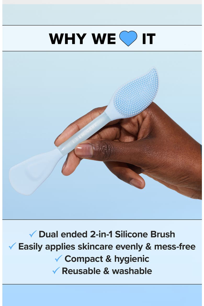 2-in-1 Silicone Mask Brush, Alternate, color, BLUE
