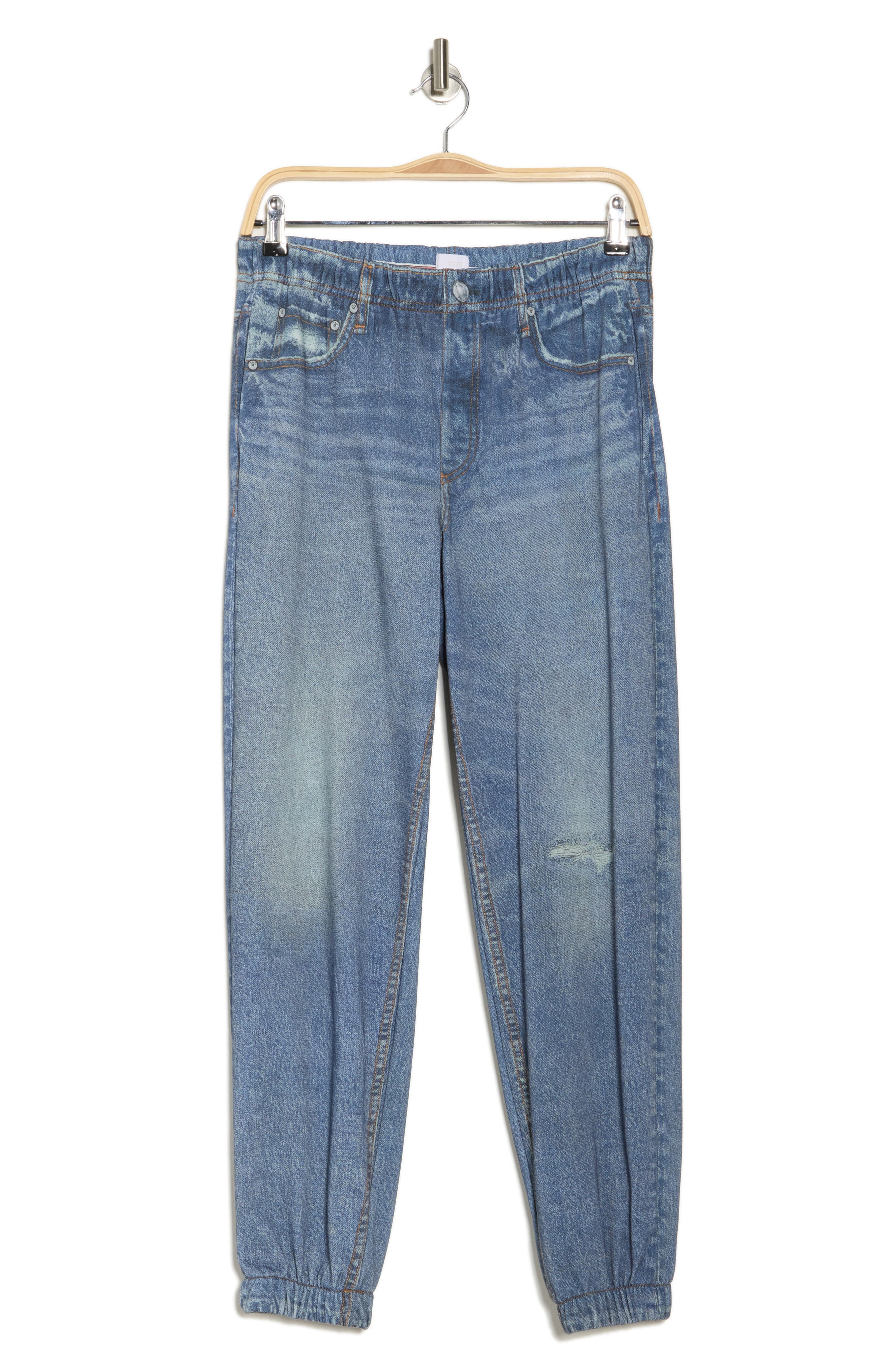 ECRU ECRU JEAN PRINTED FRENCH TERRY JOGGERS