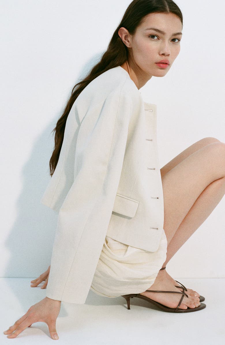 MANGO Crop Jacket, Alternate, color,