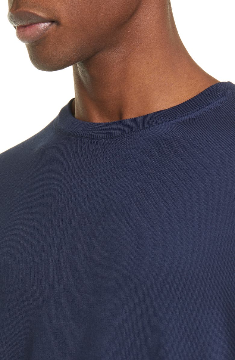 Canali Classic Fit Cotton Crewneck Sweater, Alternate, color,