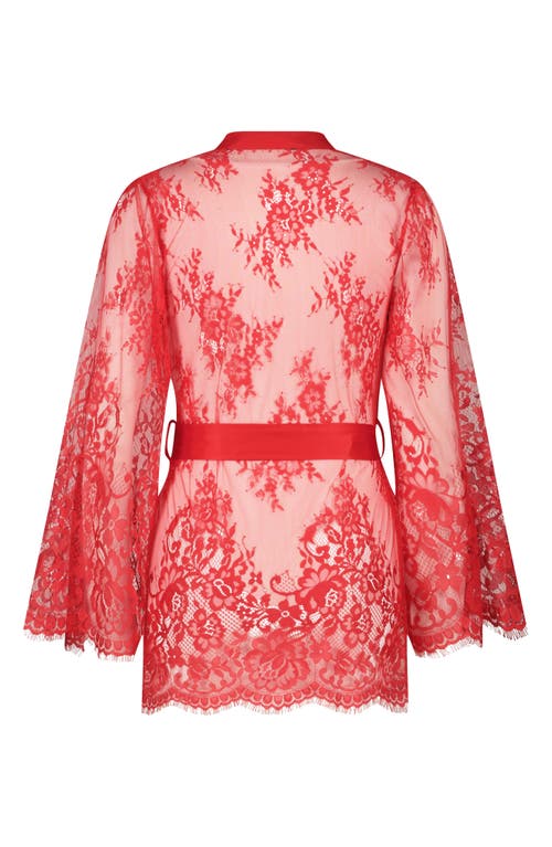 HUNKEMOLLER HUNKEMÖLLER ISABELLA EYELASH LACE ROBE 