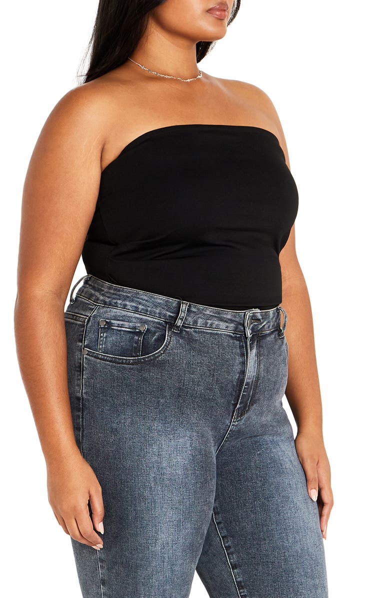 City Chic Halo Tube Top, Alternate, color,