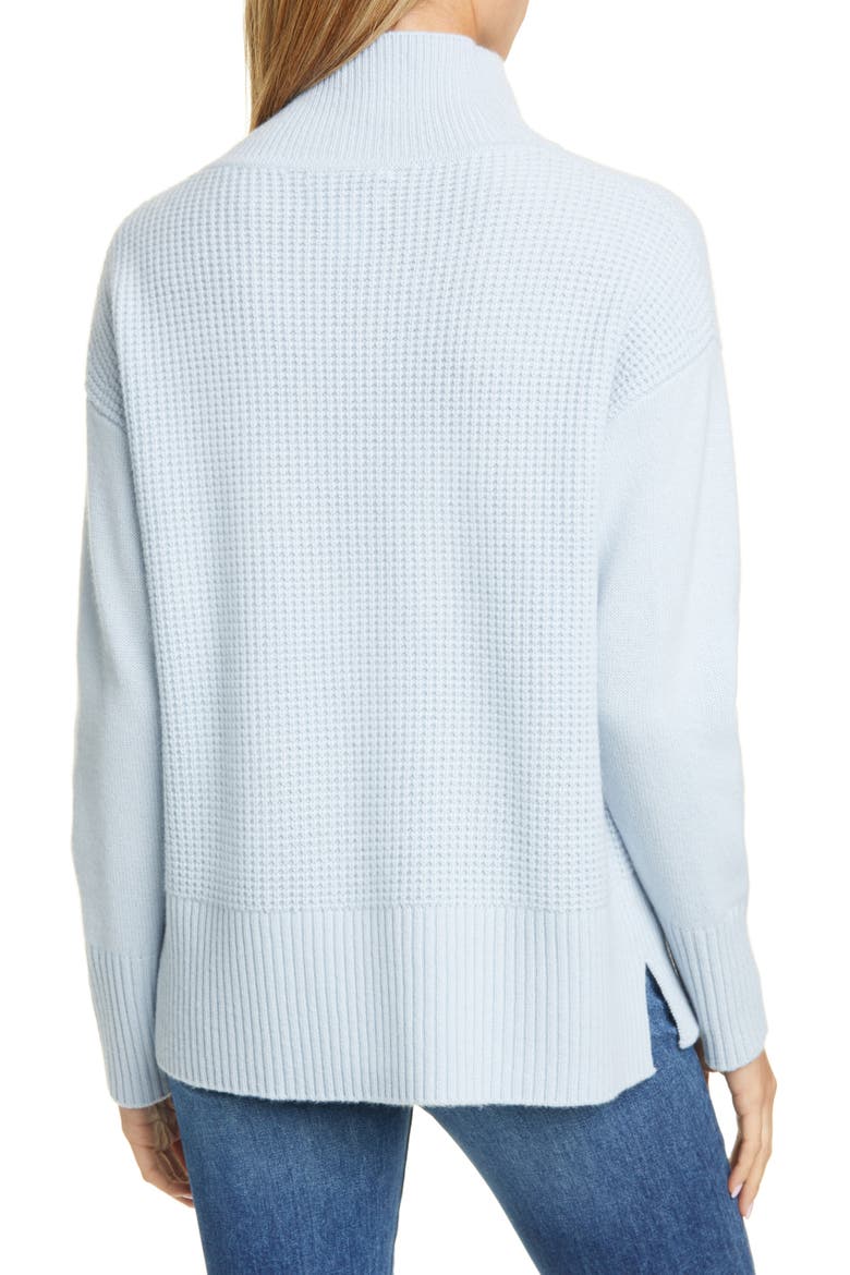 Cashmere Tunic Sweater, Alternate, color, BLUE SKYWAY