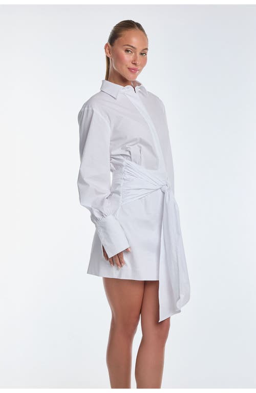 Shop Noli Yoga The Noli Shop Lana Wrap Dress In White