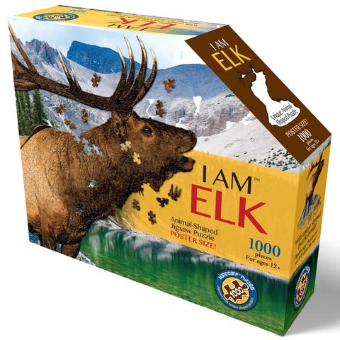Puzzles I Am Elk 1000 Pieces Animal Shaped Jigsaw Puzzle