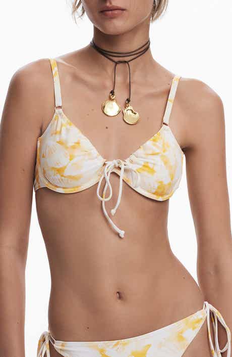 Desigual Ruched Underwire Bikini Top