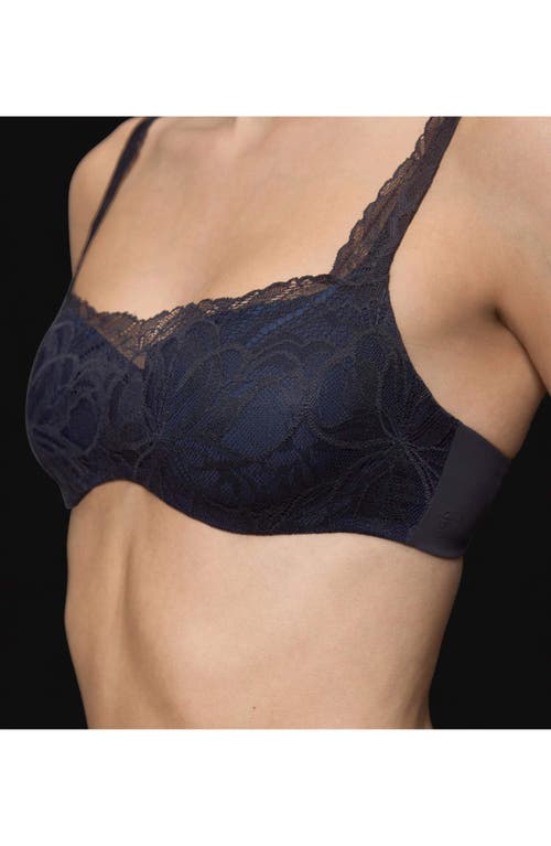 Triumph Body Makeup Illusion Lace Balconette Bra In Black