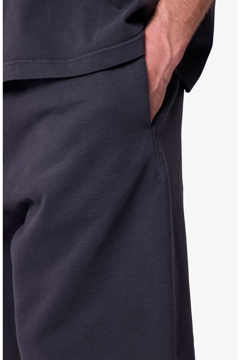 Heavy Basic Sweat Shorts, Alternate, color, WASHED BLACK