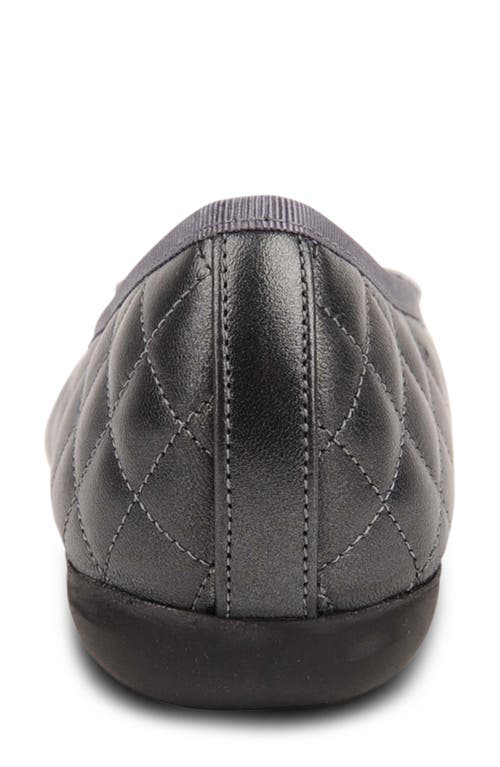 Paul Mayer Cap Toe Quilted Ballet Flat