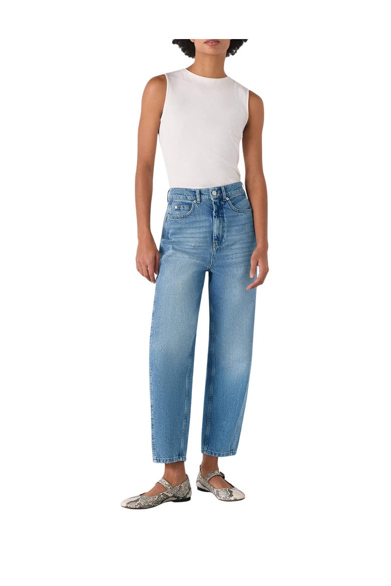 Authentic Barrel Leg Jean, Alternate, color, Light Wash