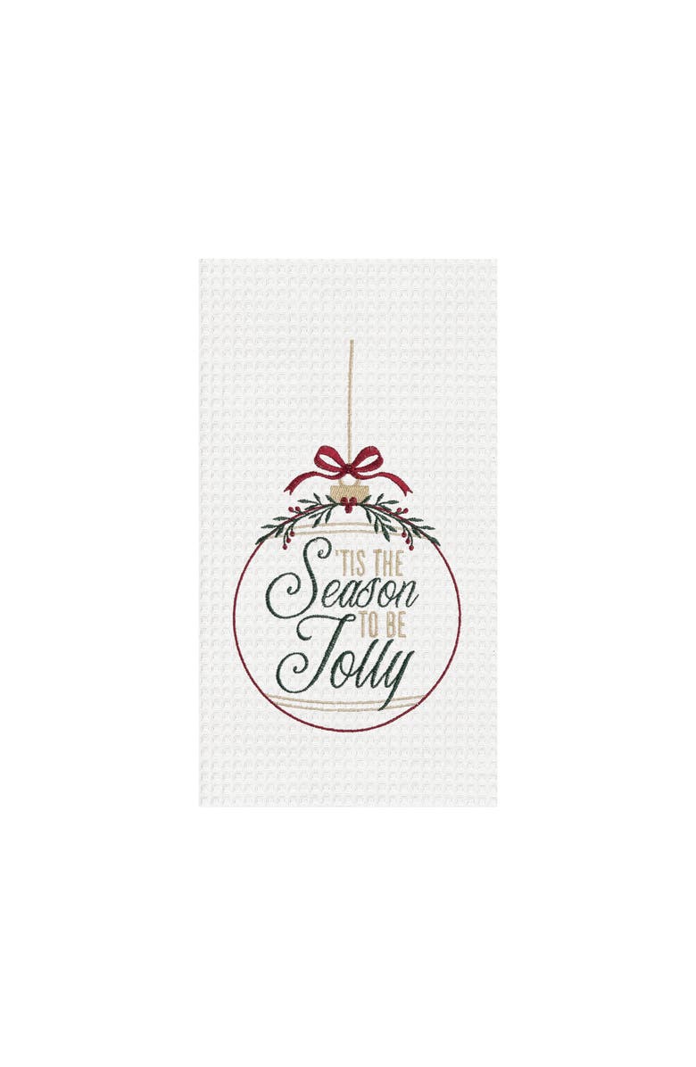 C&F Home Season To Be Jolly Ornament Towel, Main, color, Beige