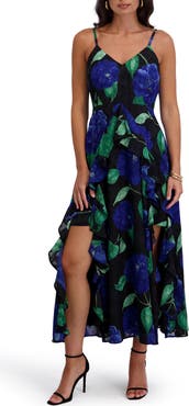 Siena Burnout Chiffon Midi Dress
