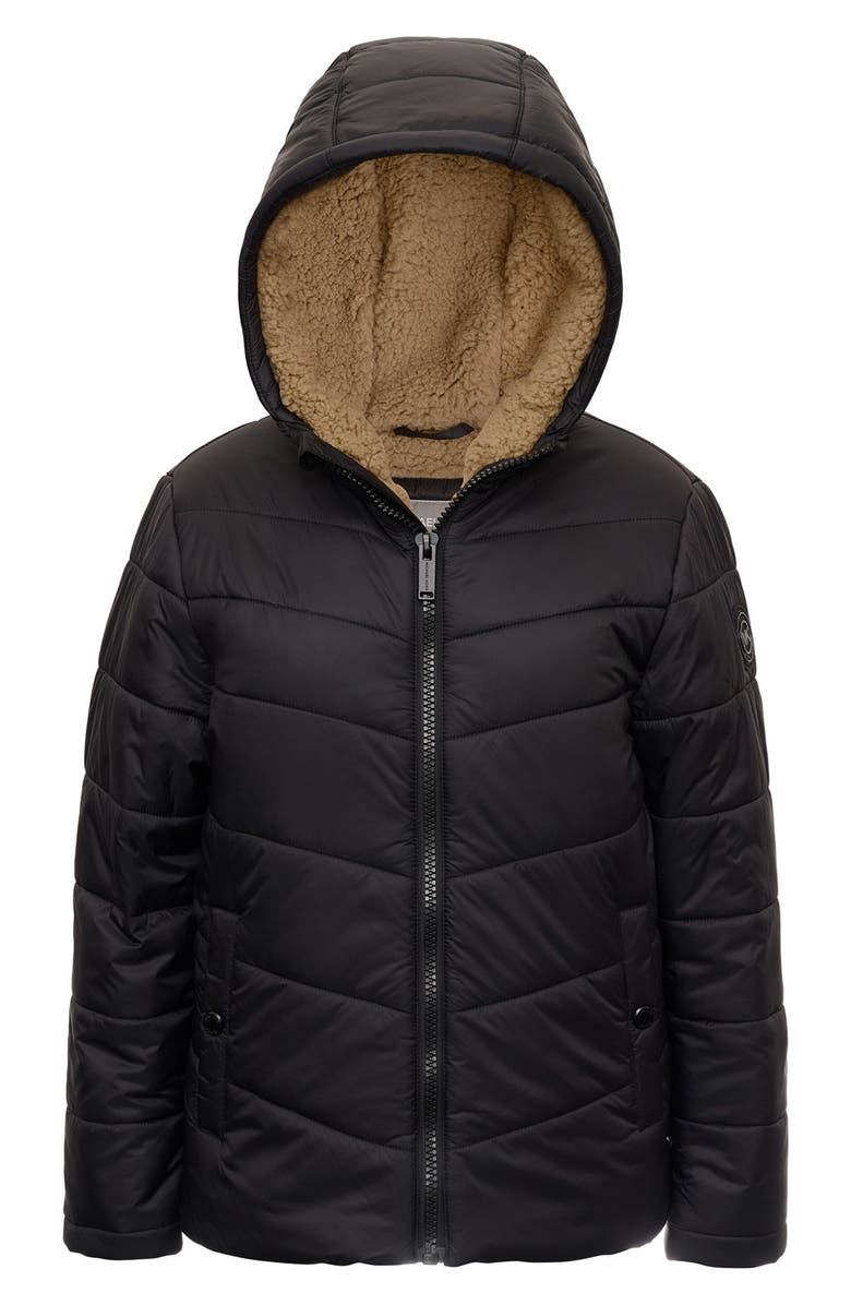 Michael Kors Kids' Faux Shearling Lined Zip Jacket, Main, color, 