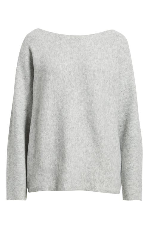 Bp. Lofty Boat Neck Oversize Sweater In Gray
