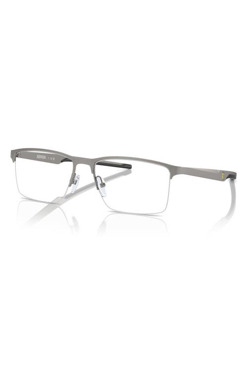 Scuderia Ferrari 57mm Rectangle Optical Glasses In Gray