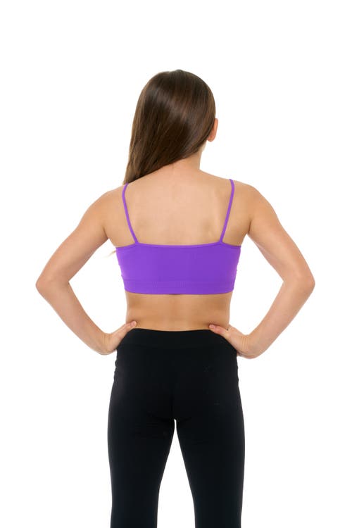 Malibu Sugar Solid Bra Cami In Purple