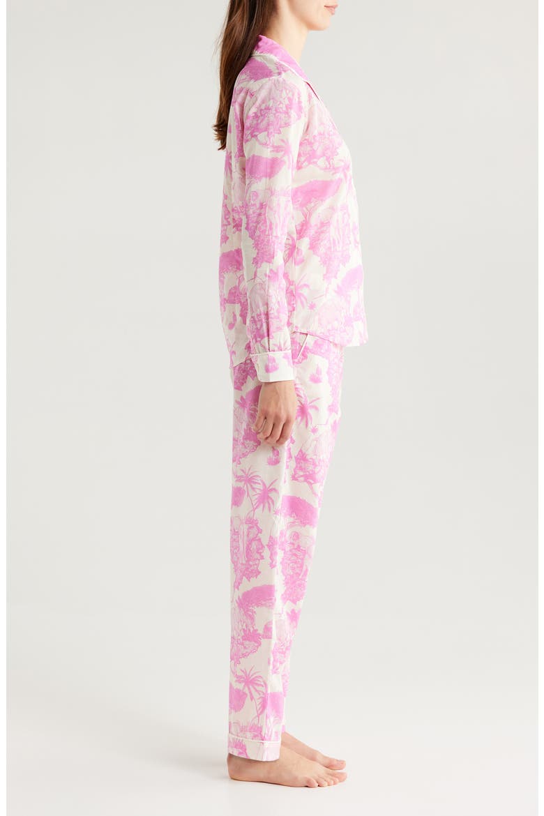 Long Sleeve Cotton Pajamas, Alternate, color, LOXODONTA PINK