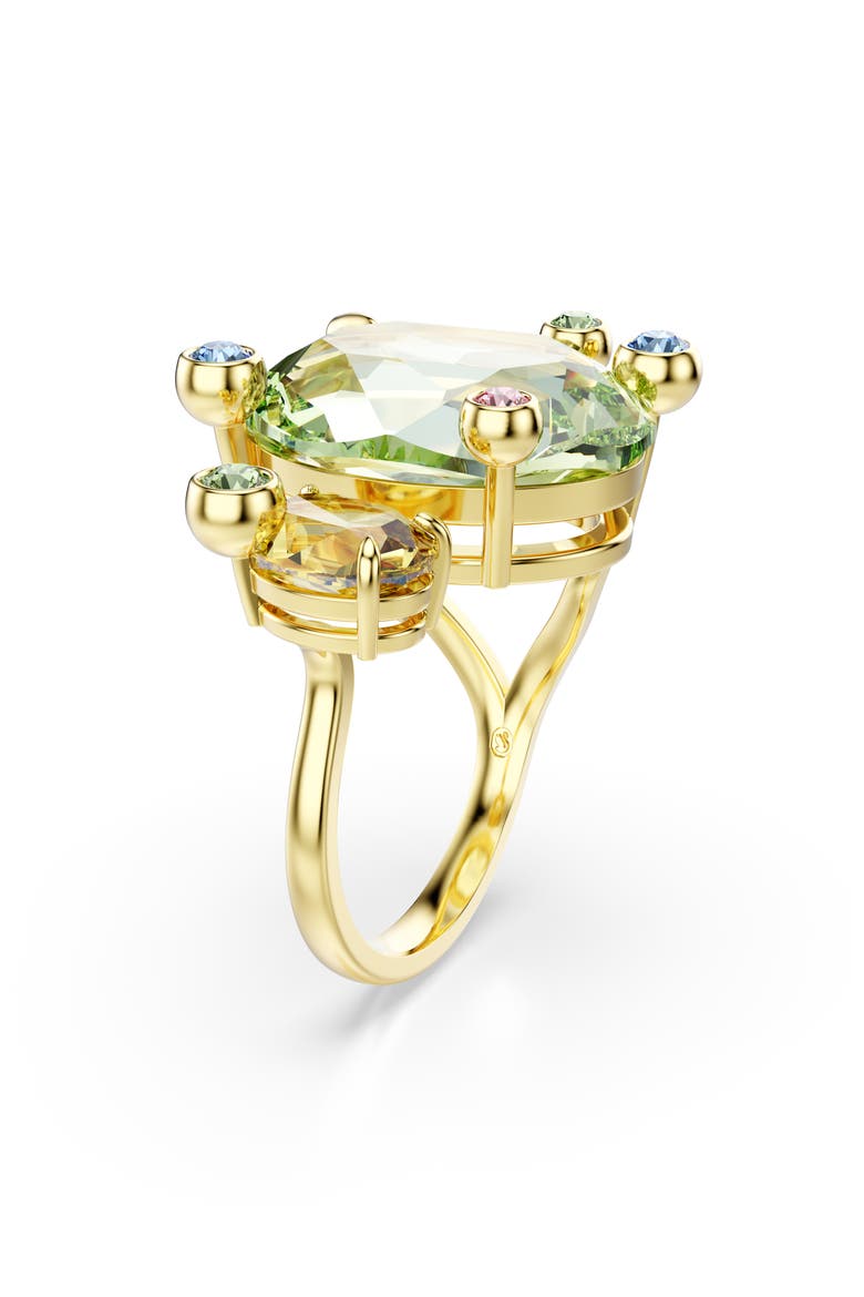 Gema Crystal Open Band Ring, Alternate, color, GREEN