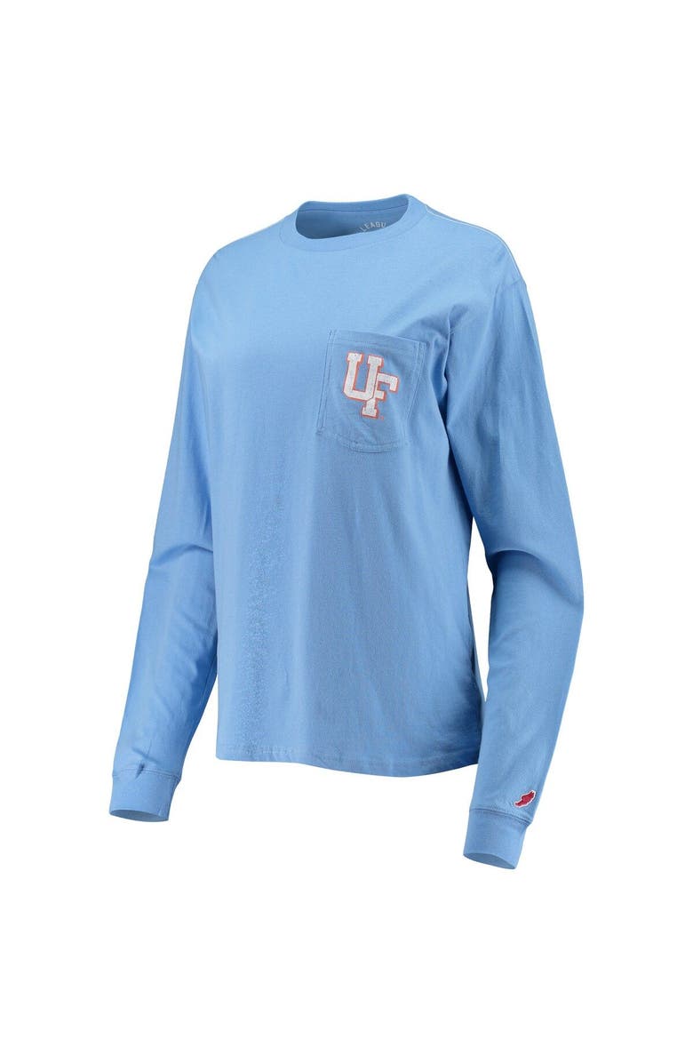 LEAGUE COLLEGIATE WEAR Women's League Collegiate Wear Royal Florida Gators Pocket Oversized Long Sleeve T-Shirt, Alternate, color, 