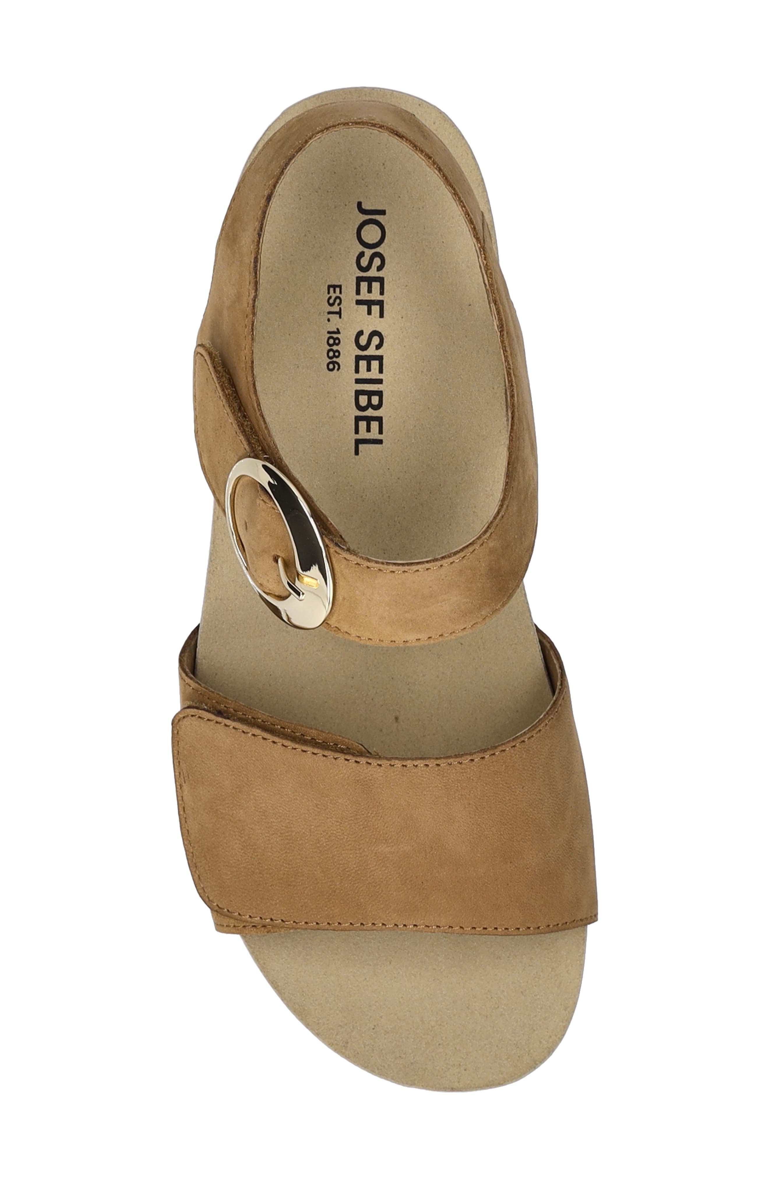 Josef Seibel Quinn 16 Wedge Sandal, Alternate, color, Nuss Nubuck