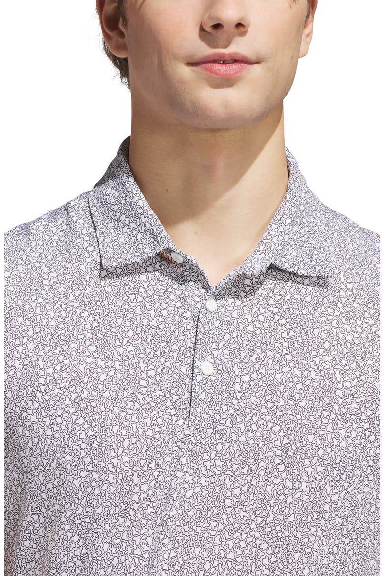 Ultimate Bunker Print Performance Polo, Alternate, color, WHITE/ BLACK