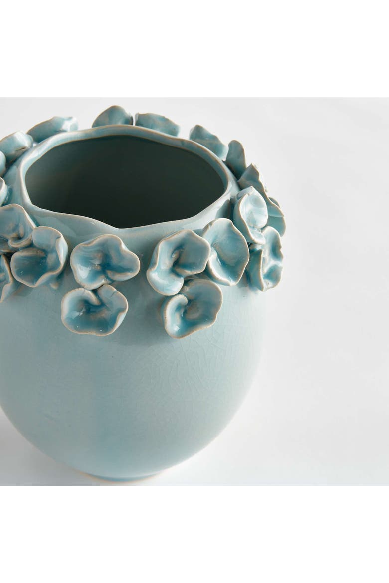 Petite Fleur Vase Short, Alternate, color, Blue