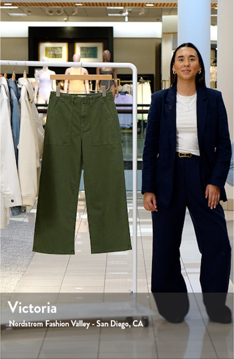 Sophia Stretch Cotton Ankle Wide Leg Pants, sales video thumbnail