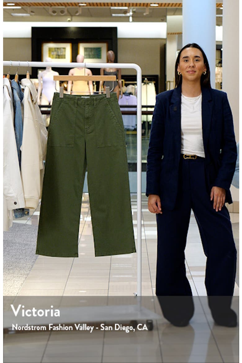Sophia Stretch Cotton Ankle Wide Leg Pants video