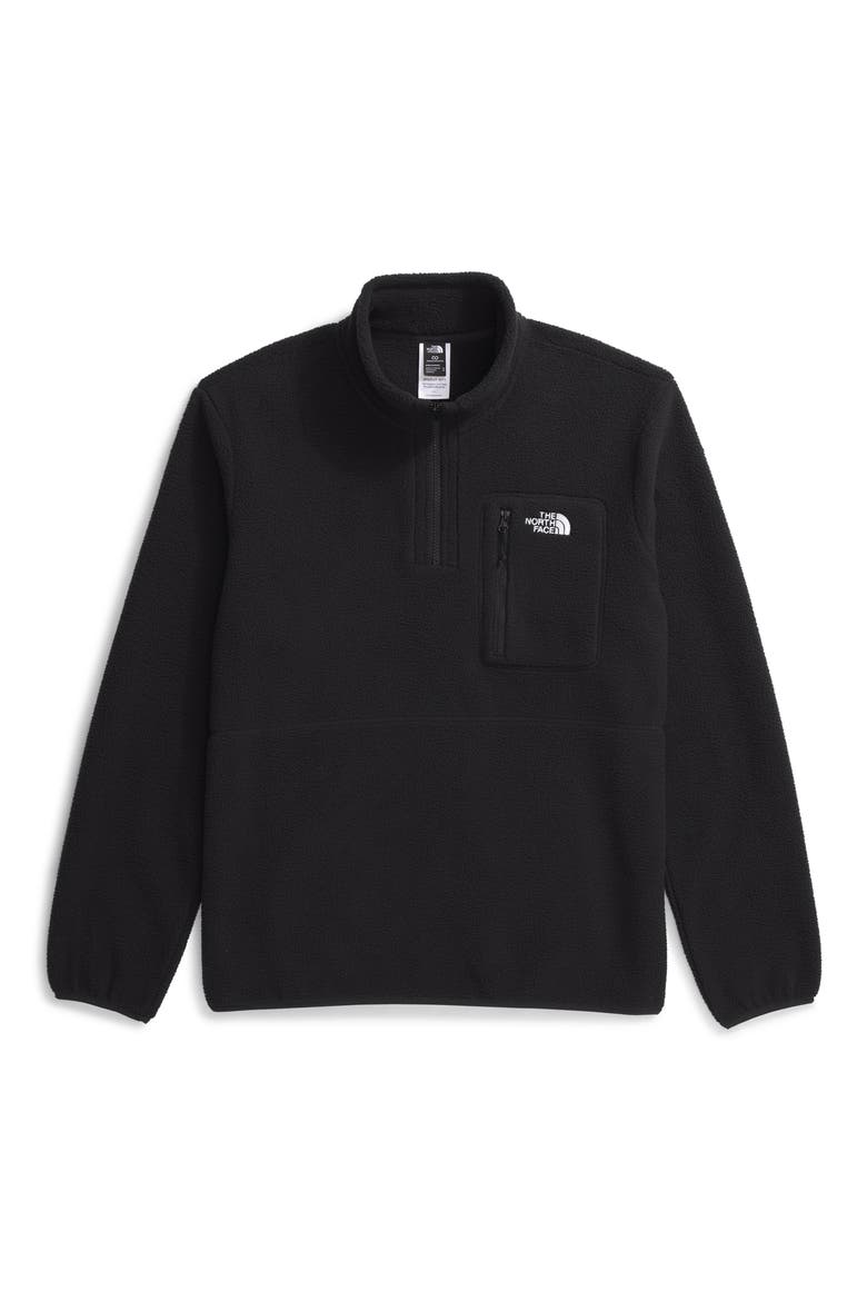 Yumiori Half Zip Recycled Fleece Pullover, Alternate, color, TNF BLACK/ TNF BLACK