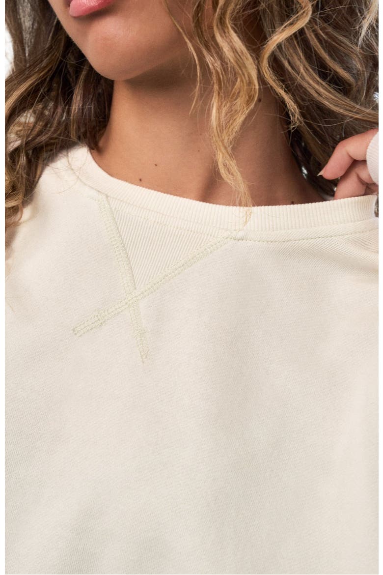 Remedy Crop Crew, Alternate, color, Bone Washed
