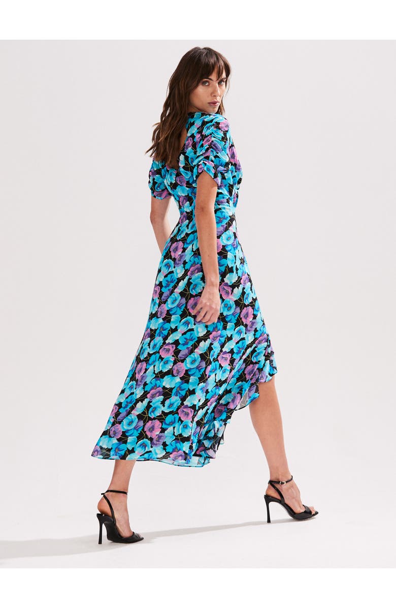 Ro&Zo Mia Frill Front Midi Dress, Alternate, color, Blue