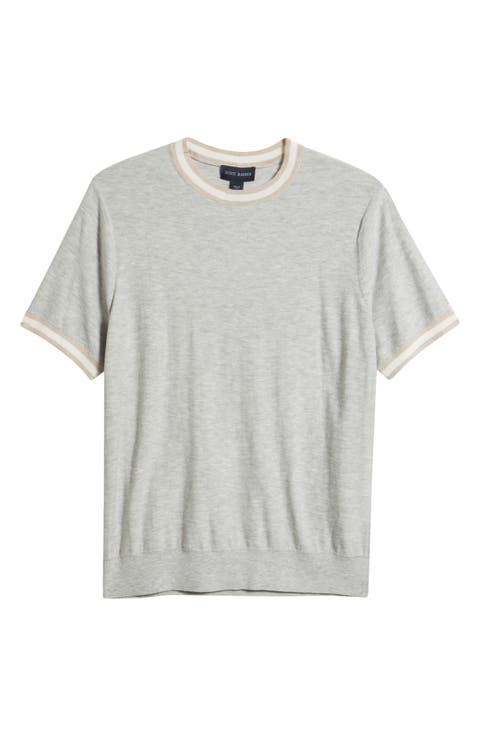 Short Sleeve Reverse Jersey Sweater