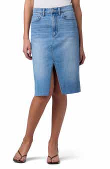 Joe's High Waist Midi Denim Skirt