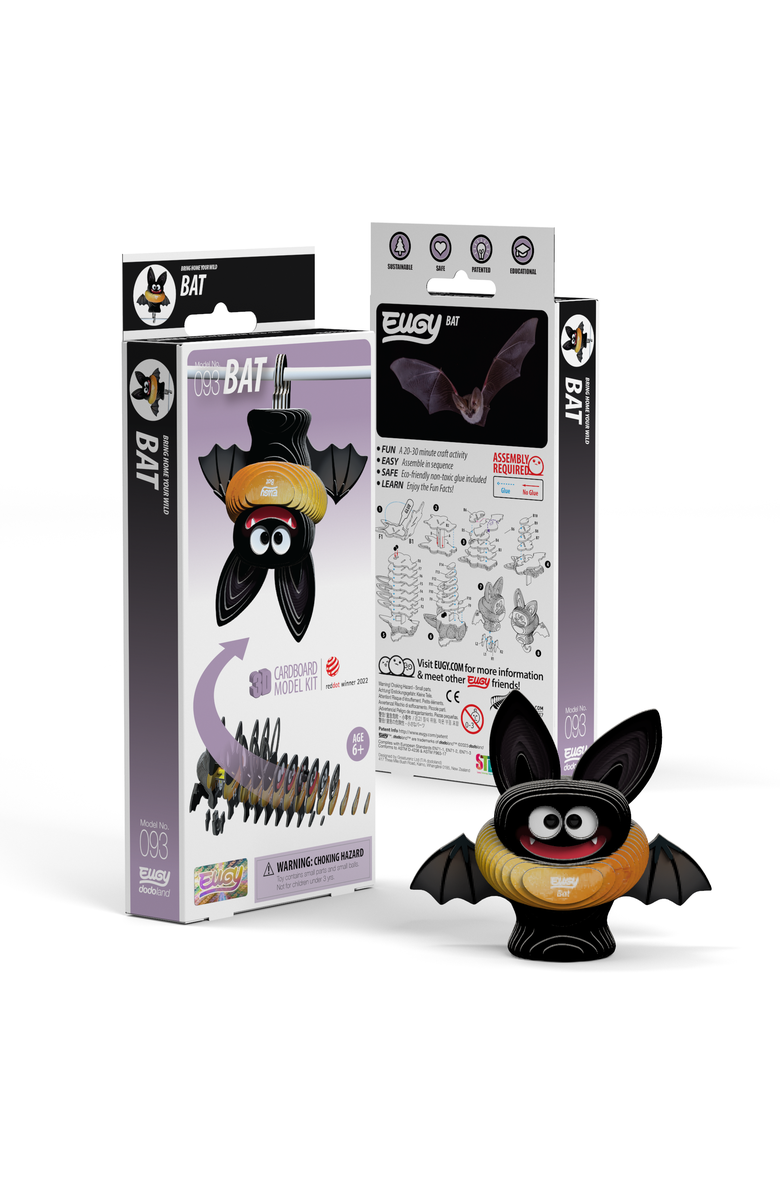 Eugy Puzzles Bat 3D Puzzle, Main, color, NO COLOR