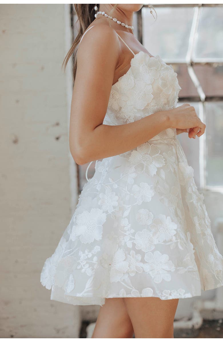 Untamed Petals Blair Mini Dress, Alternate, color, Ivory