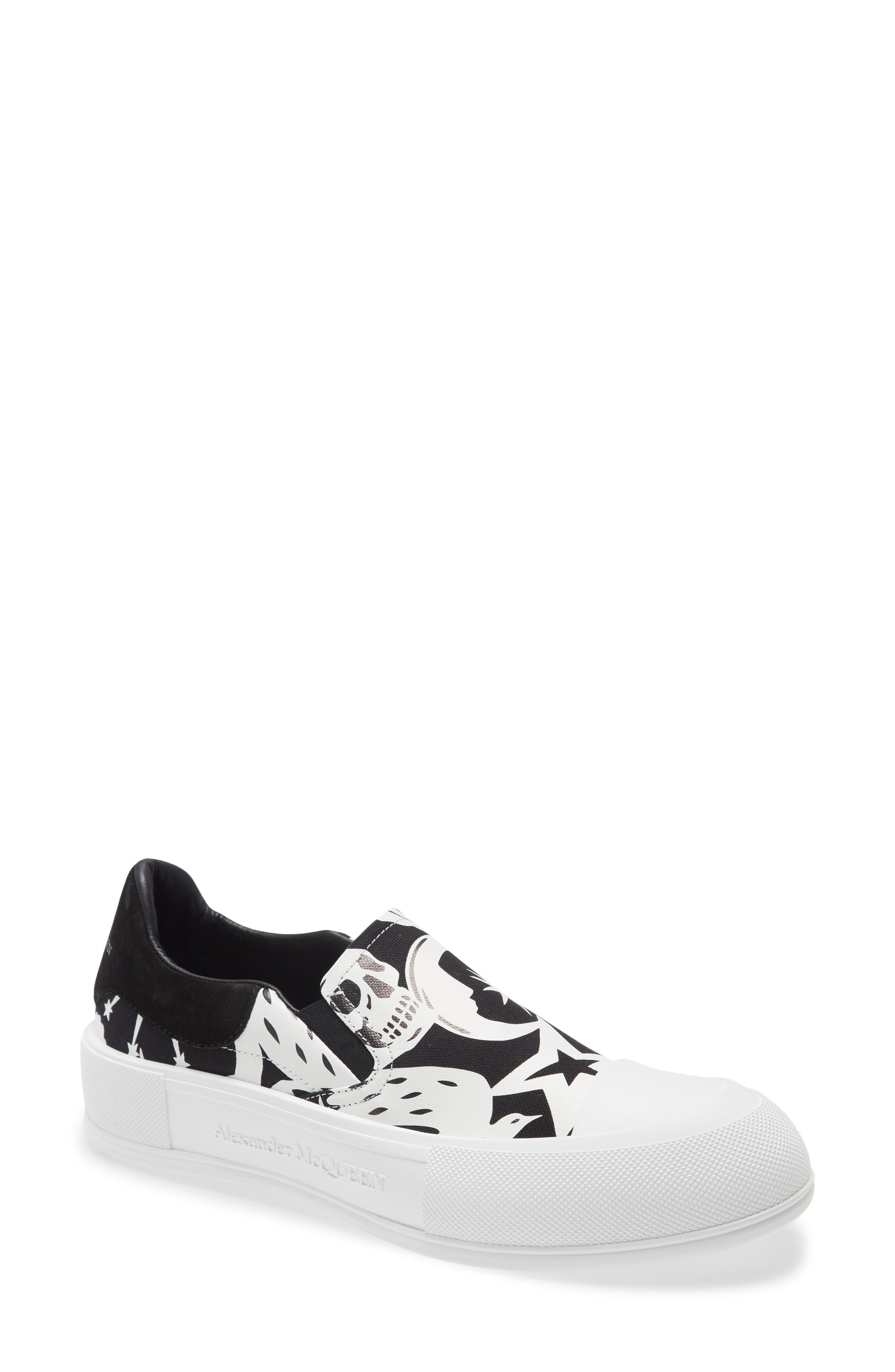 McQueen Alexander McQueen Plimsol Slip-On Sneaker, Main, color, 