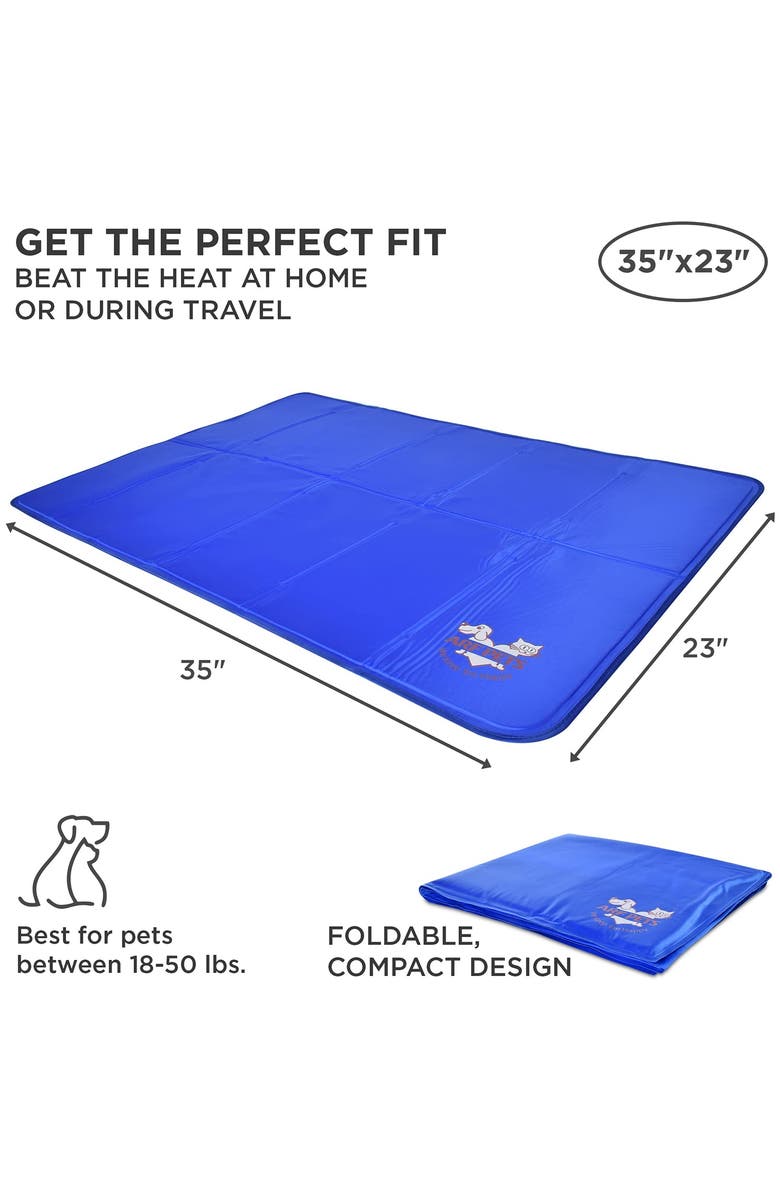 Arf Pets Dog Cooling Mat with Durable Non-Toxic Gel Design, Alternate, color, Grey