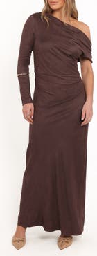 Petal & Pup Olympia Off the Shoulder Long Sleeve Dress