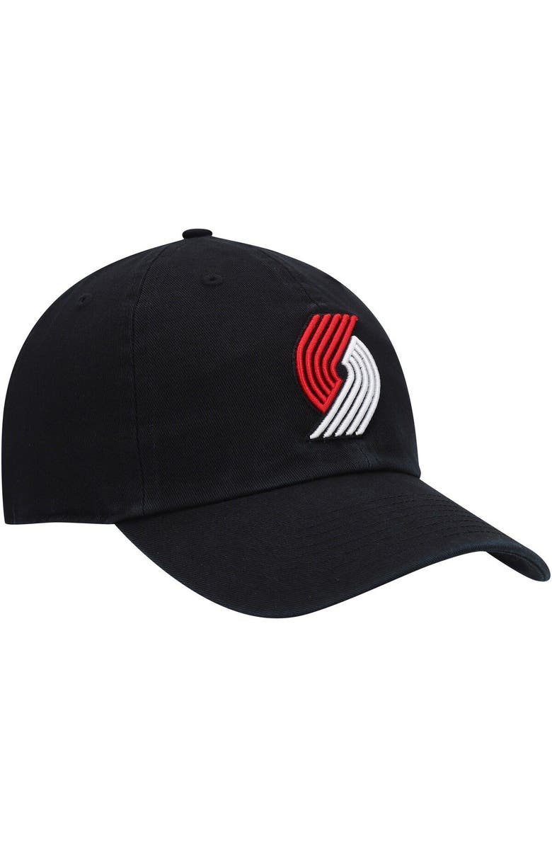 '47 Men's '47 Black Portland Trail Blazers Team Clean Up Adjustable Hat, Alternate, color, Black