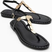 Forever & Always Shoes Marea Leather Flat Sandal