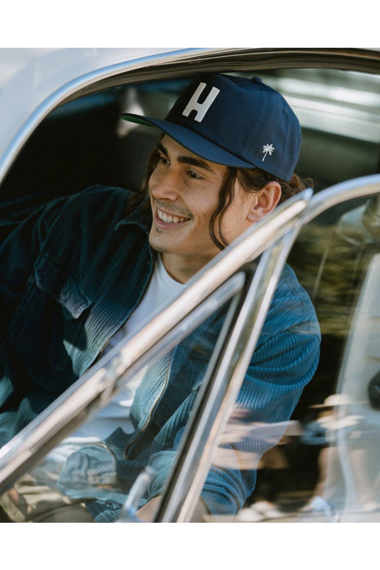 Thomas 5 Panel Hat, Alternate, color, Navy