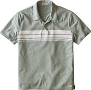 Marine Layer Stripe Hemp & Cotton Resort Polo