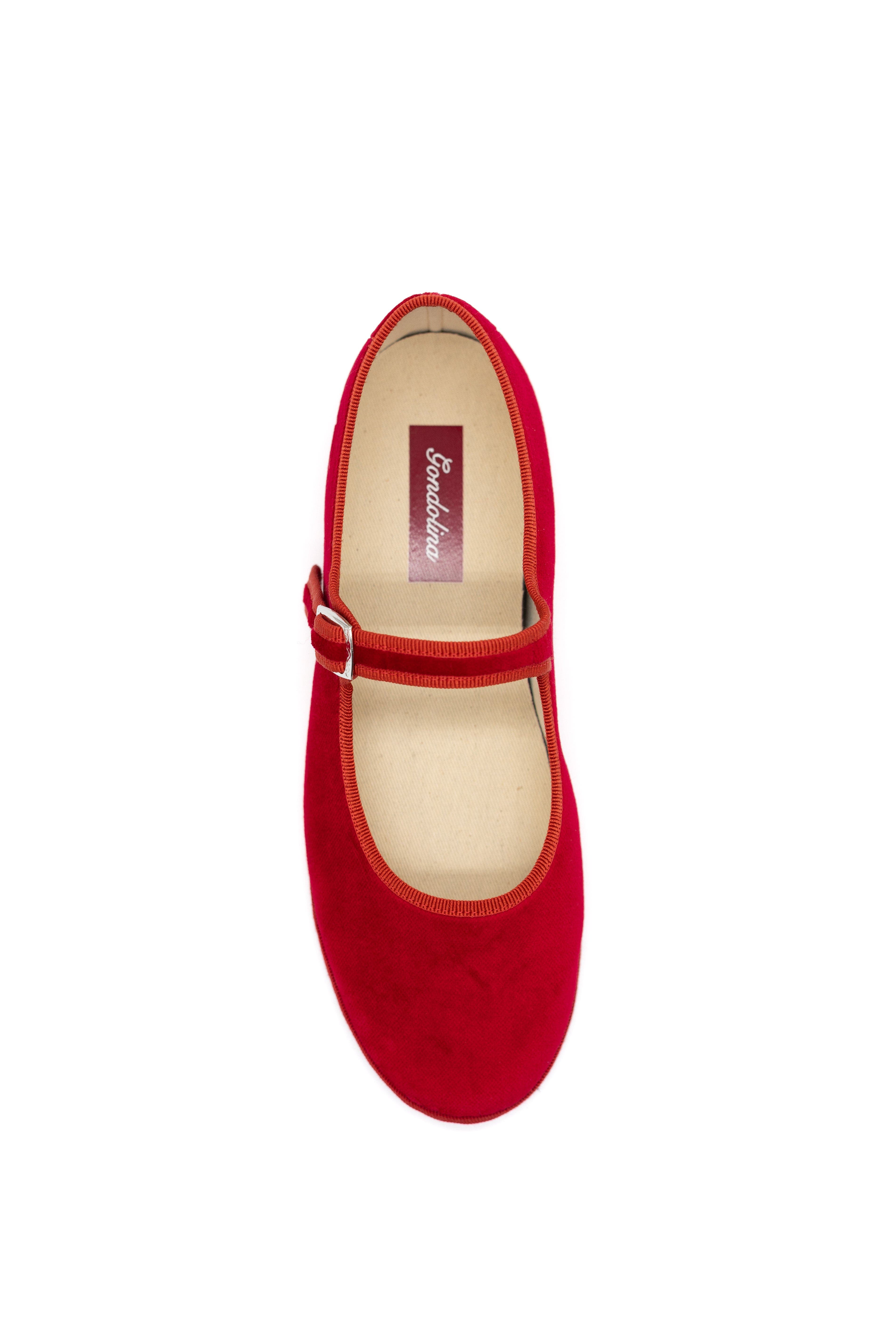 Mary Jane Ballet Flats, Alternate, color, Opera Red